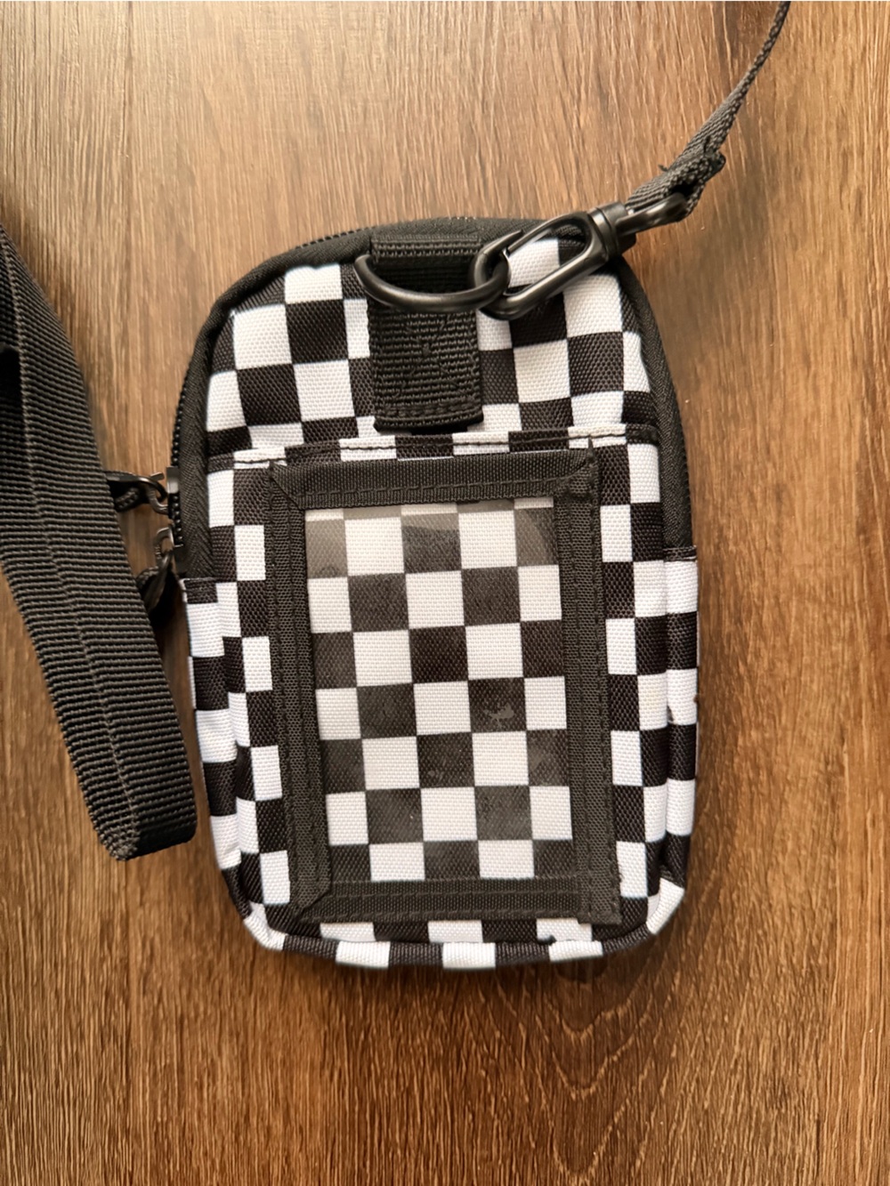 Vans Go Getter Black Checkered Mini Crossbody - Picture 2 of 4